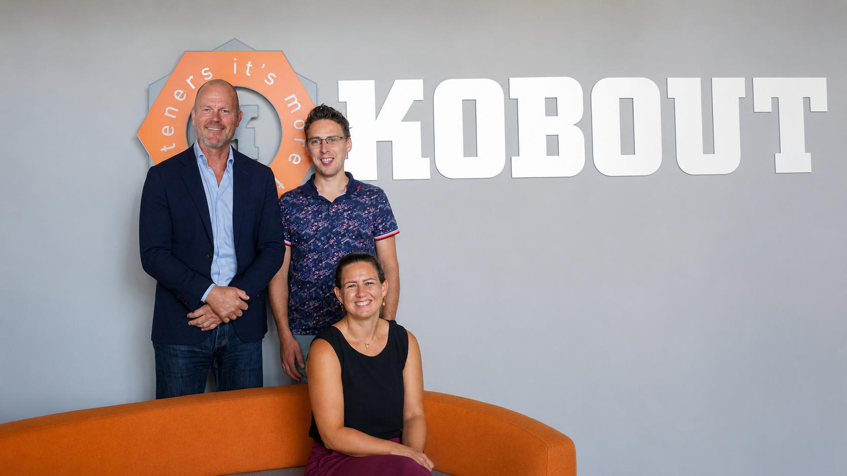 Corine Zwaan, Gerben Voois en Bert Overgaag, de nieuwe collega's van Kobout.